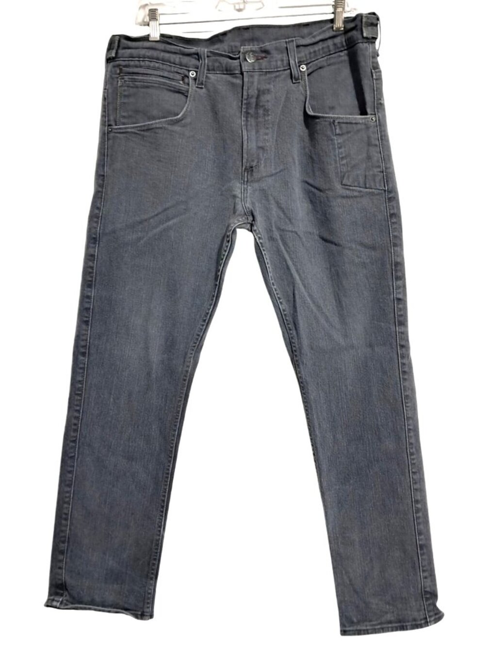 Levis 511 Skinny Fit Jeans Mens Size 38x30‎ Gray Cotton Blend Stretch Denim